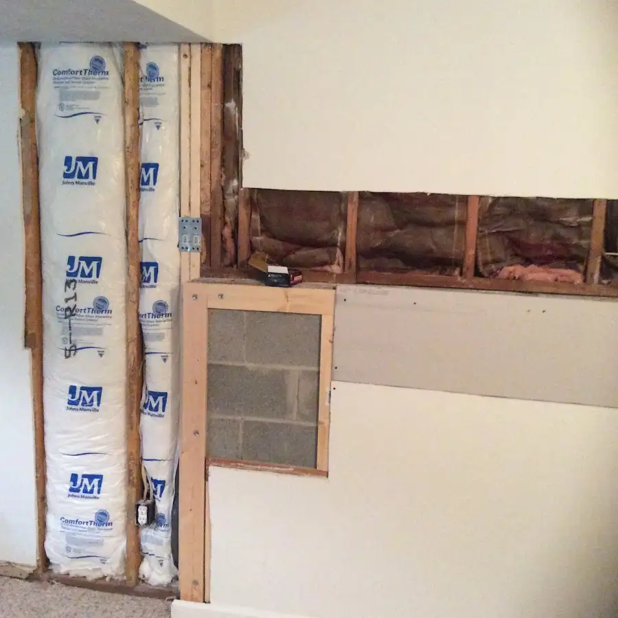 Wall insulation replacement during Structural Drying in Huntley